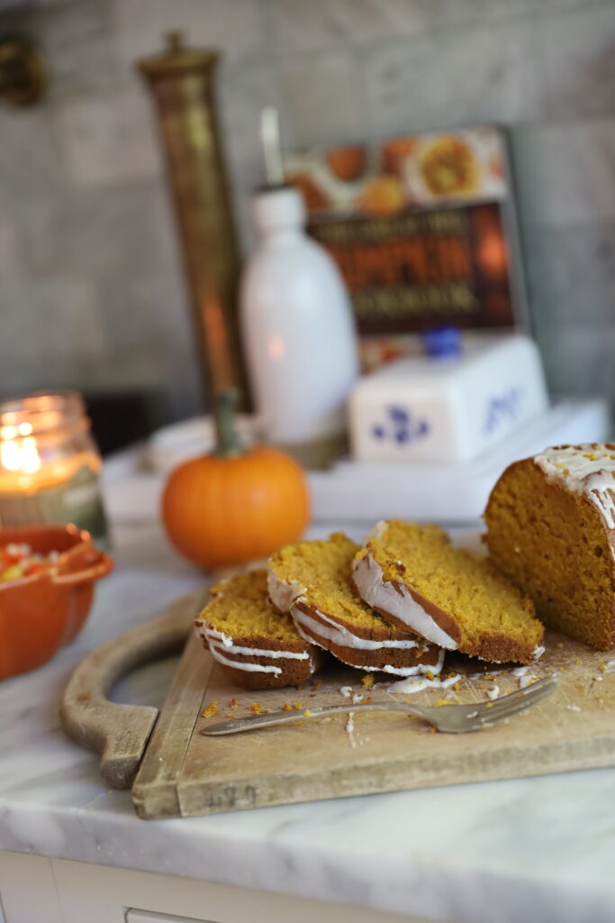 Pumpkin Bread with Maple Glaze