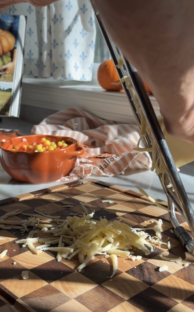 Baked Pumpkin Fondue with Gruyère Cheese