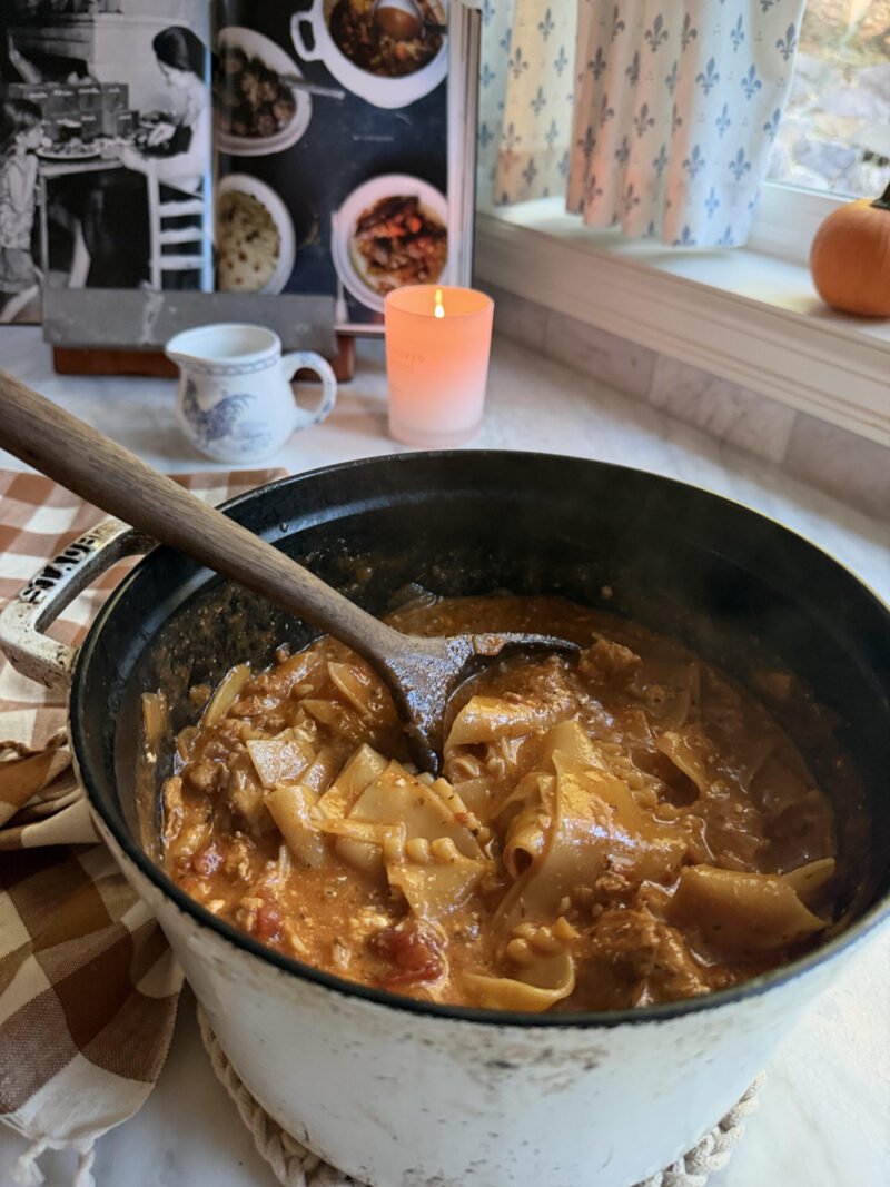 one-pot creamy lasagna soup
